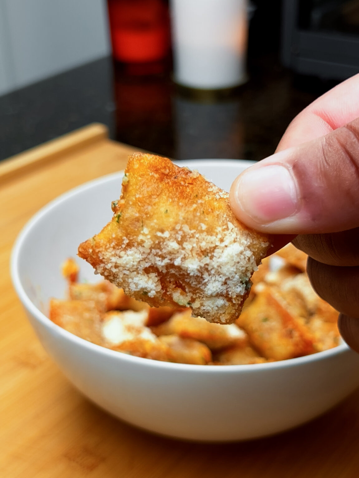 Air Fryer Garlic Parmesan Pizza Rolls