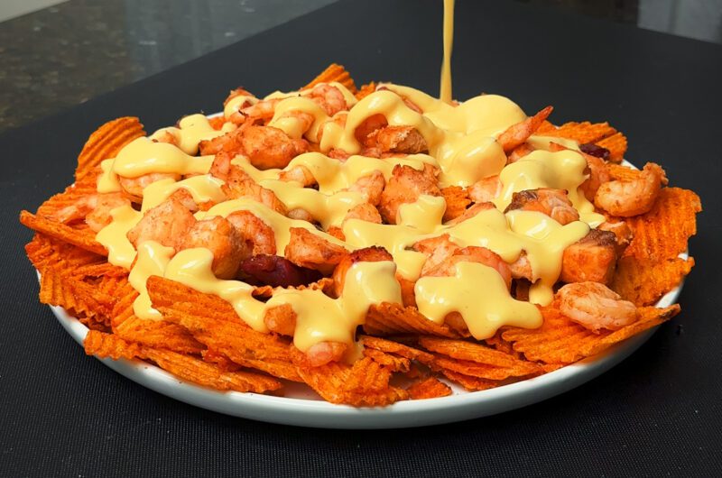 Air Fryer Boosie Seafood Nachos