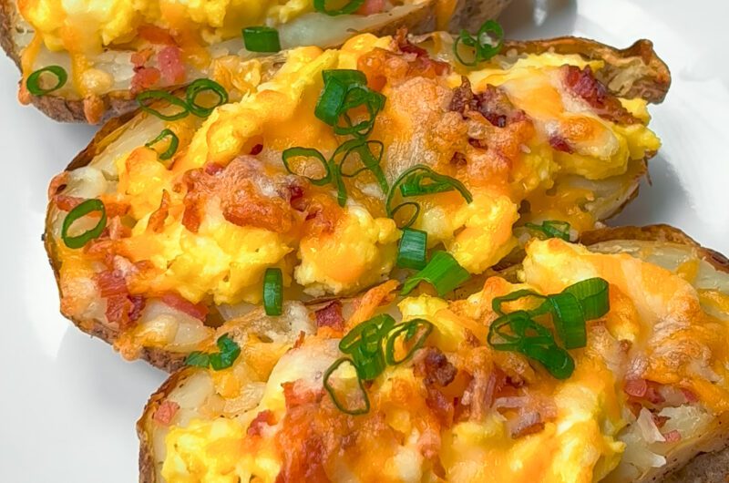 Air Fryer Breakfast Potato Skins