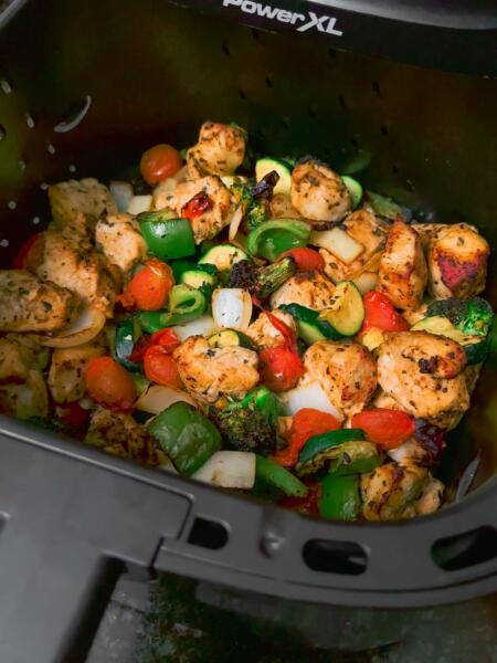 Air Fryer Chicken and Vegetables