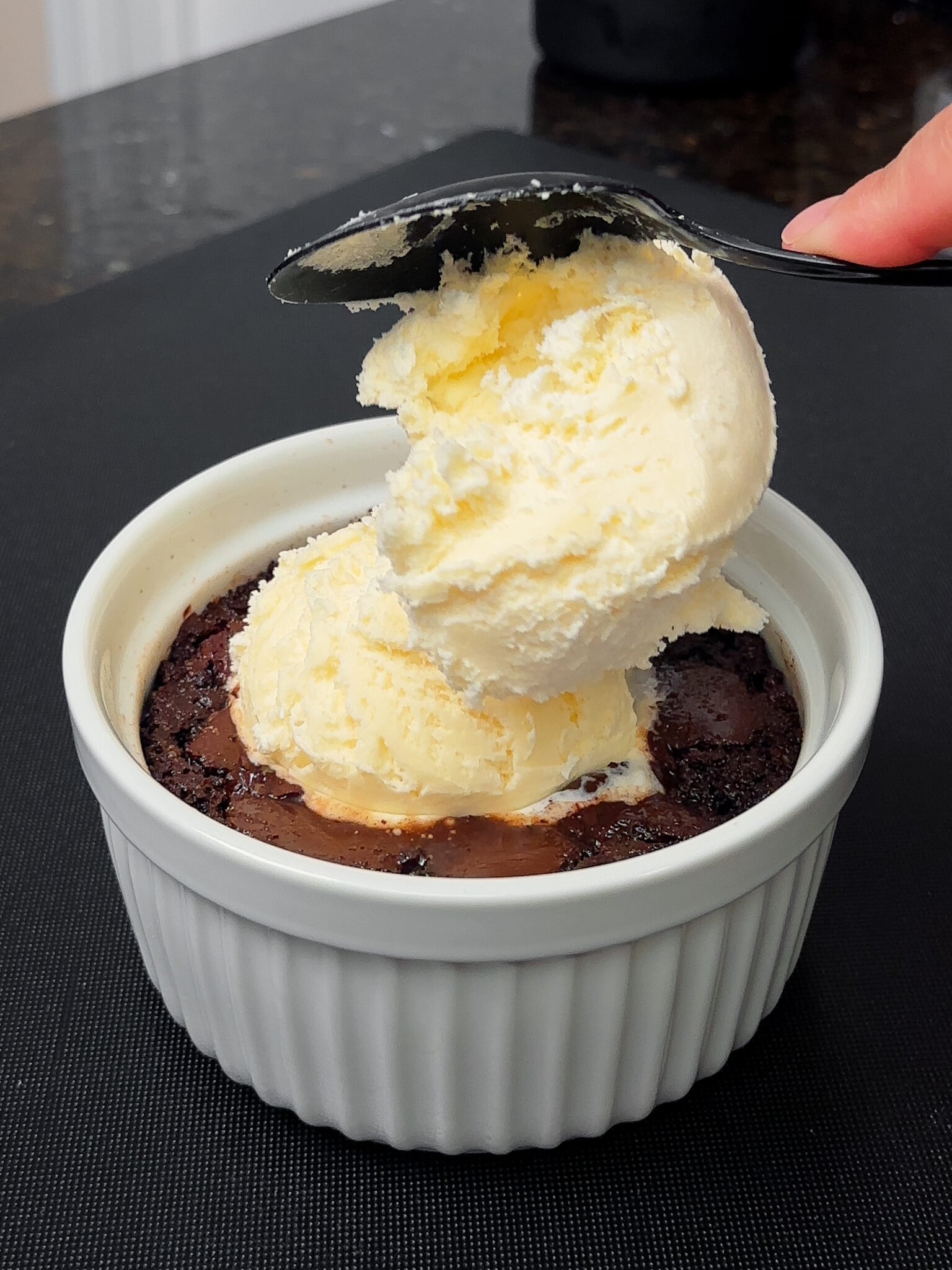 Air Fryer Gooey Brownie Pot